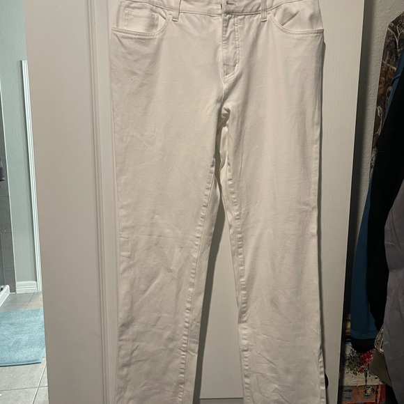 Chaps Denim - Chaps Women's Straight Leg White Jeans